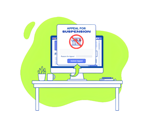 Google Business Profile suspension and appeal screen