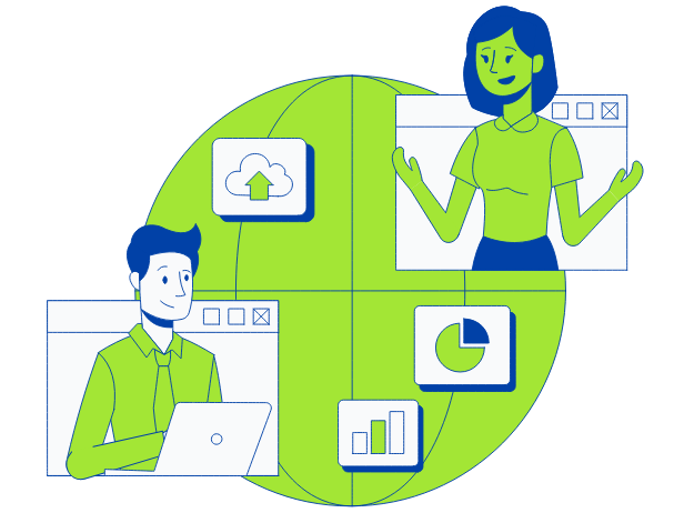 Customer shopping online